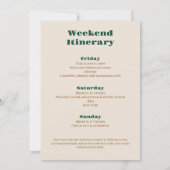 Camping Bachelorette Einladung (Rückseite)