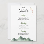 Camping Bachelorette Einladung (Rückseite)