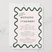 Camping Bachelorette Girls Tour Glamping Bach Einladung (Rückseite)