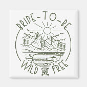 Camping Bachelorette Par Magnet (Vorne)