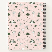 Camping Bachelorette Party Bach Weekend Pink Green Notizblock (Rückseite)