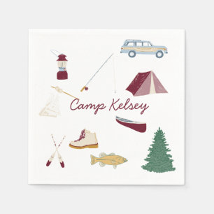 Camping Bachelorette Serviette