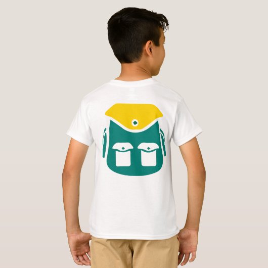 Camping-Backpack Grafik T-Shirt (Schwarz voll)