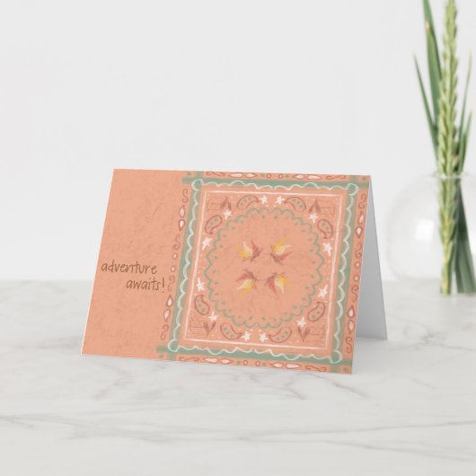 Camping Bandana Card Dankeskarte (Vorderseite)