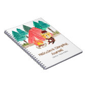 Camping-Bär-Kinderfahrtzeitschrift Notizblock (Rechte Seite)