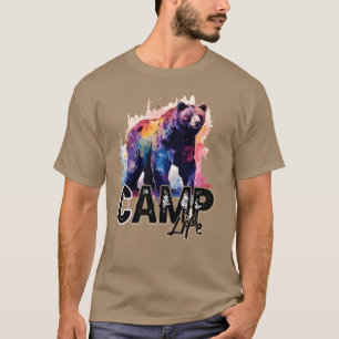Camping Bär Sommercamp Zitat Camping Des Junge T-Shirt