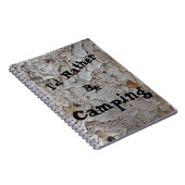 Camping Baum Starke Natur Foto rustikal Notizblock (Rechte Seite)