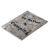 Camping Baum Starke Natur Foto rustikal Notizblock (Linke Seite)