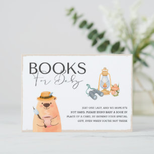 Camping Bear Baby Duschbücher für Babykarte Einladung