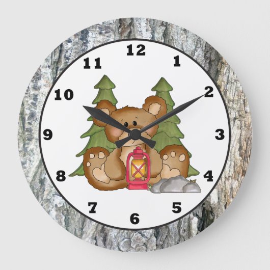 Camping Bear Camper Uhr (Vorderseite)