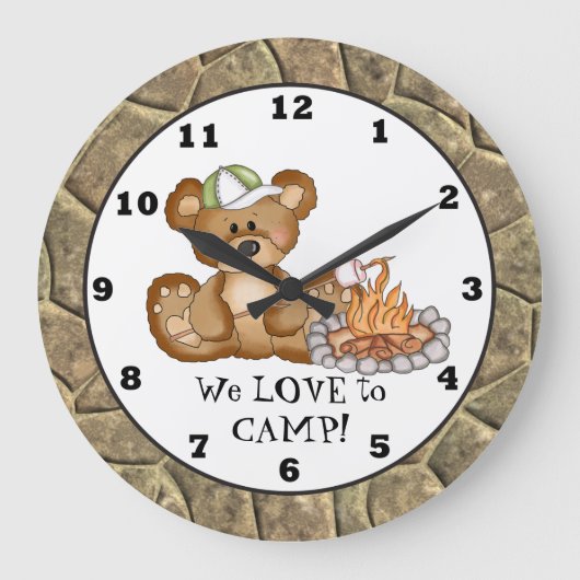Camping Bear Camper Uhr 3 (Vorderseite)