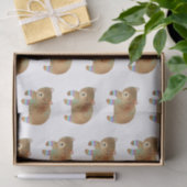 Camping Bear Geburtstagsparty Seidenpapier (Geschenk)