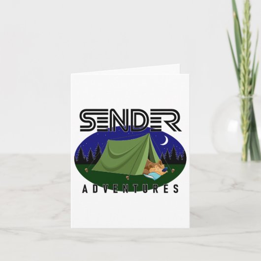 Camping Bear Karte (Vorderseite)