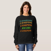 Camping Bear Outdoor Bear Camping Survival Sweatshirt (Vorne ganz)