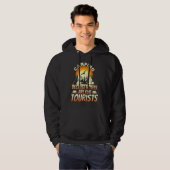 Camping Because Hotels Are For Tourists Funny Camp Hoodie (Vorne ganz)