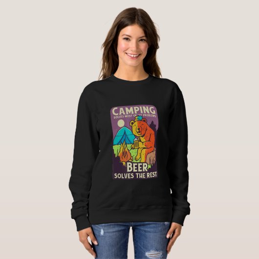 Camping Beer Sweatshirt (Vorne ganz)