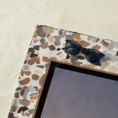 Camping bei Sunset Pebble Strandtuch (Beispiel)