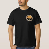 Camping beim Sunset Pebble Round Design T - Shirt (Vorderseite)