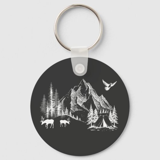 Camping Bergsee-Zauber im Val Piora Schlüsselanhänger (Vorderseite)