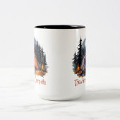 Camping Bewitching-Website Zweifarbige Tasse (Mittel)