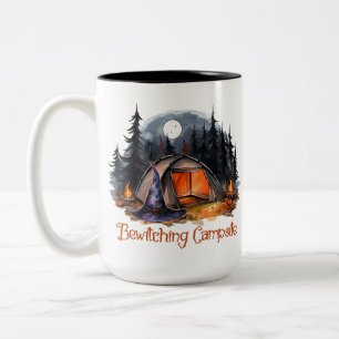 Camping Bewitching-Website Zweifarbige Tasse