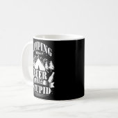 Camping Bier ohne Bier ist nur dumm Kaffeetasse (Vorderseite Links)