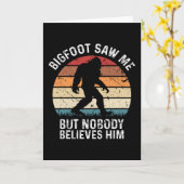 Camping Bigfoot Wandern Yeti Funny Outdoor Geschen Karte (Gelbe Blume)