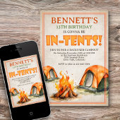 Camping Birthday Einladung