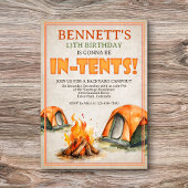 Camping Birthday Einladung