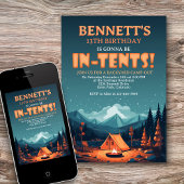 Camping Birthday Einladung