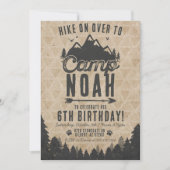 Camping Birthday Einladung (Vorderseite)