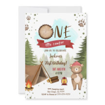 Camping Birthday Einladung