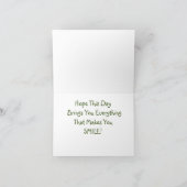 Camping Birthday Karte (Innenseite)