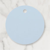 Camping Birthday Party Blue Zent Happy Camper Geschenkanhänger (Rückseite)