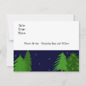 Camping Birthday Party Einladung (Rückseite)