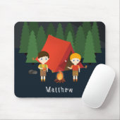 Camping Birthday Party Mousepad (Mit Mouse)