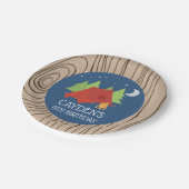 Camping Birthday Party Teller (Schrägansicht)