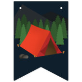 Camping Birthday Party Wimpelkette (Erste Fahne)