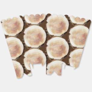 Camping Birthday Wood Pattern Gefälligkeitsbox Geschenkschachtel