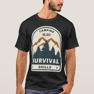 Camping Bliss Survival Skills Geschenk T-Shirt