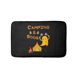 Camping & Boos Ghosts Camping Halloween Badematte