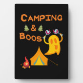 Camping & Boos Ghosts Camping Halloween Fotoplatte (Vorderseite)