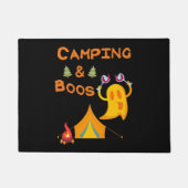 Camping & Boos Ghosts Camping Halloween Fußmatte (Vorderseite)