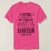 Camping Bourbon Funny 2 T-Shirt (Design vorne)