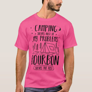 Camping Bourbon Funny 2 T-Shirt
