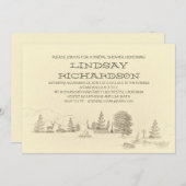 Camping Brautdusche Einladung (Vorne/Hinten)