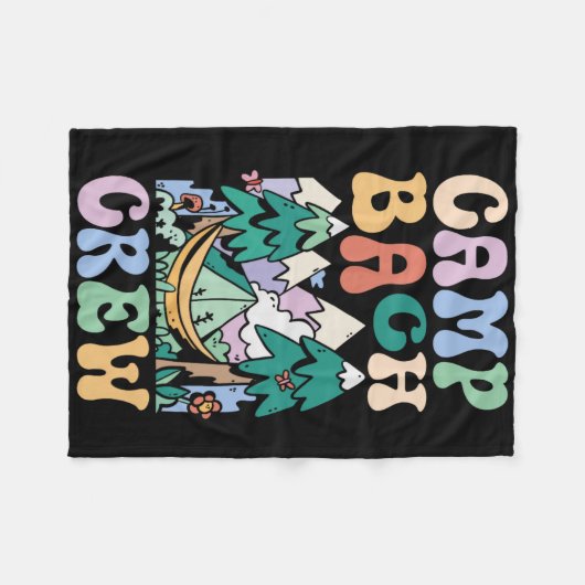 Camping Brautparty Camp Bachelorette Camp Bach C Fleecedecke (Vorderseite (Horizontal))