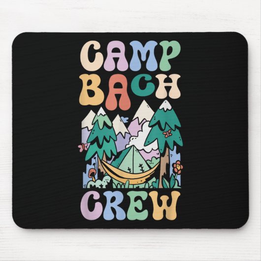 Camping Brautparty Camp Bachelorette Camp Bach C Mousepad (Vorne)
