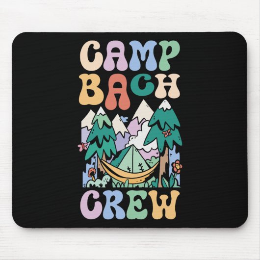 Camping Brautparty Camp Bachelorette Camp Bach C Mousepad (Vorne)