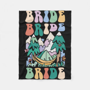 Camping Brautparty Camp Bachelorette Camp Bridge Fleecedecke